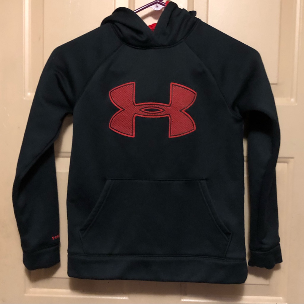 Under Armour Boy’s Black And Red Hoodie
